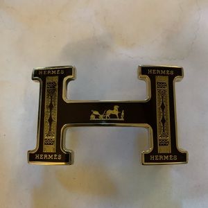 H belt buckle Hermes in excellent condition